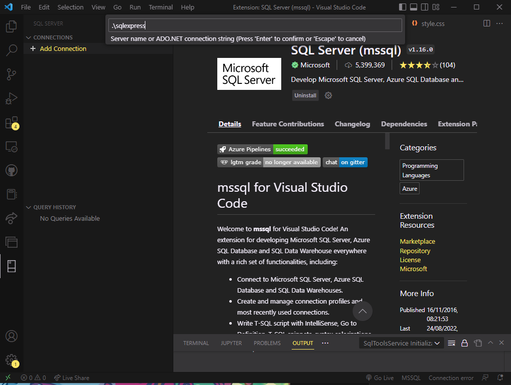 Second Attempt to Connect to VSCode